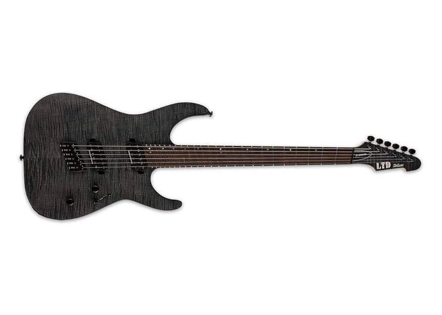 ギター M-1007 MULTI-SCALE See Thru Black Satin M-1007 MULTI-SCALE - The ESP Guitar Company
